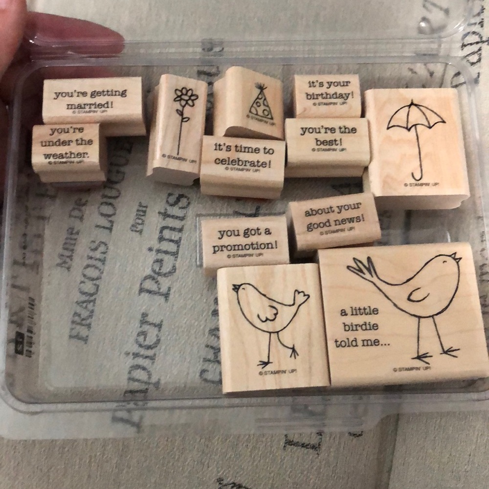 Stampin’ Up set of 12 various stamps